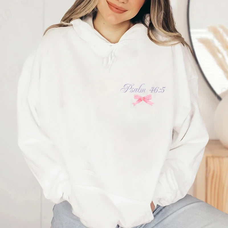 "God is within her, She will not fall - Psalm 46:5" Hoodie