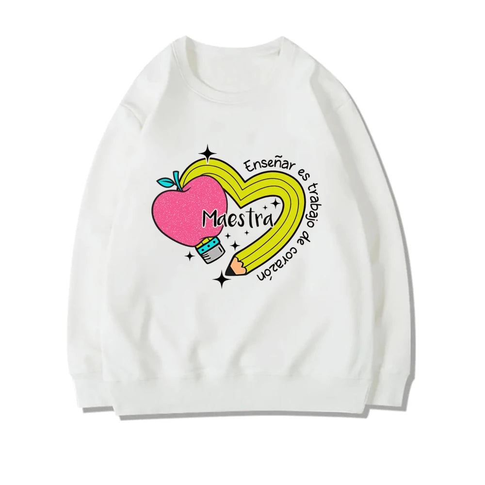 Casual Pencil & MAESTRA Print Teachers Sweatshirt