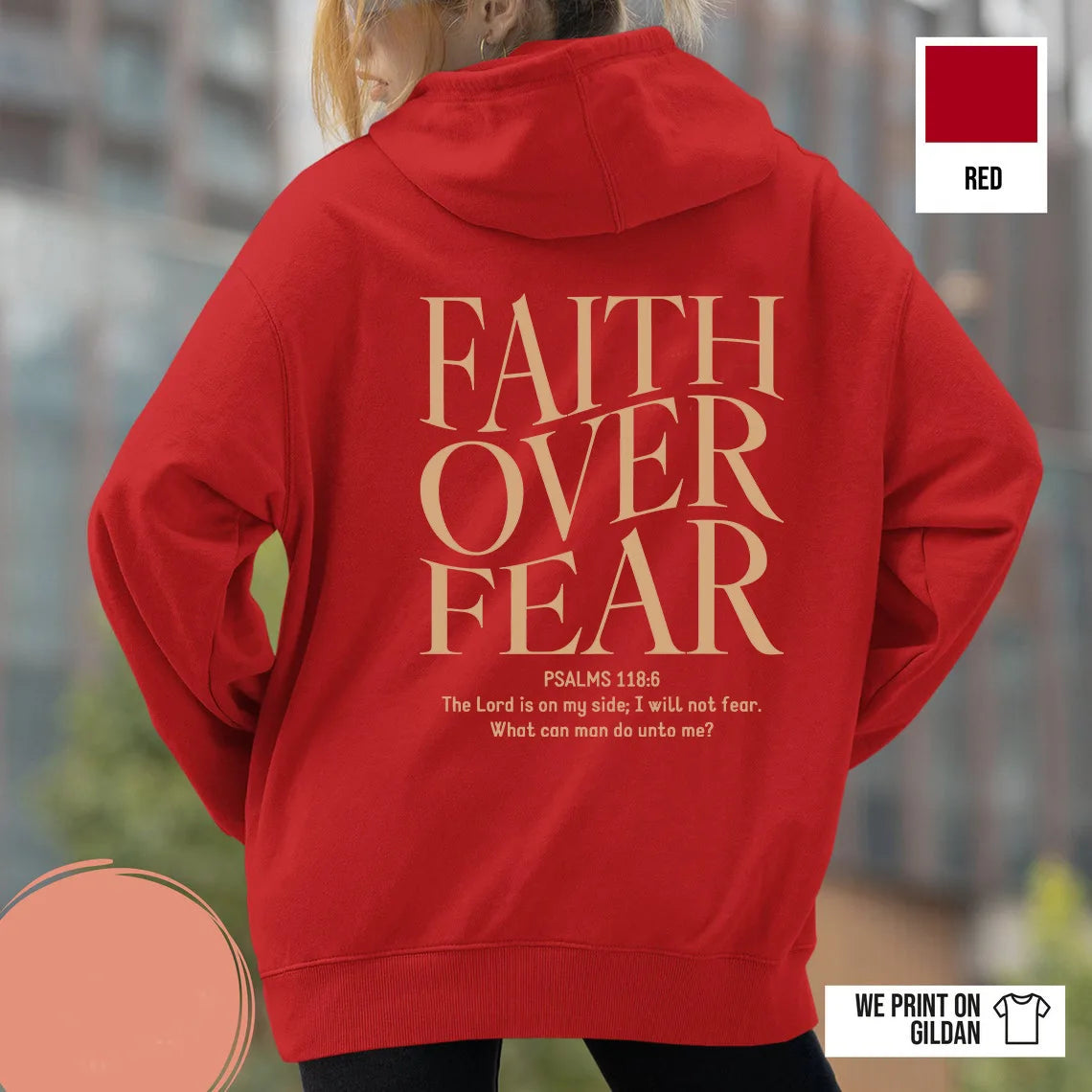 FAITH OVER FEAR Women's hoodie