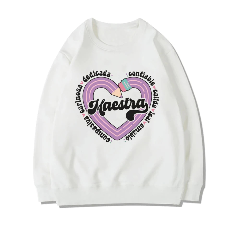 Casual Pencil & MAESTRA Print Teachers Sweatshirt