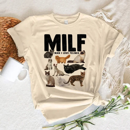 Funny Cat Print Women T Shirt