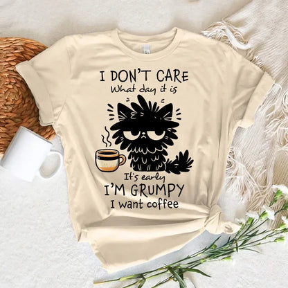 Funny Cat Print Women T Shirt