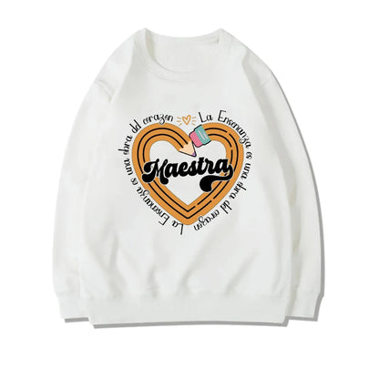 Casual Pencil & MAESTRA Print Teachers Sweatshirt