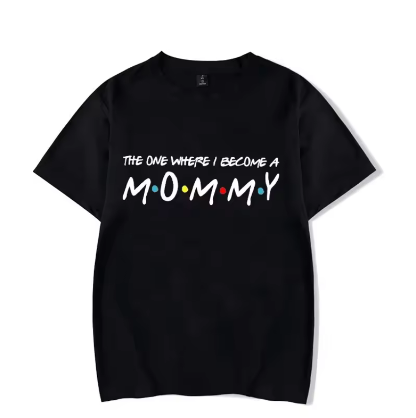 "The One Where I Become A Mommy Again" Funny Pregnancy T shirt